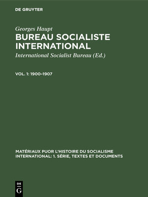 cover image of 1900–1907